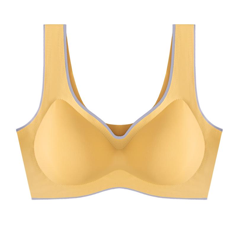 浪莎无痕美背内衣女运动背心无钢圈小胸聚拢收副乳防下垂文胸罩ZW