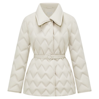 波司登女士羽绒服宽松收腰鹅绒