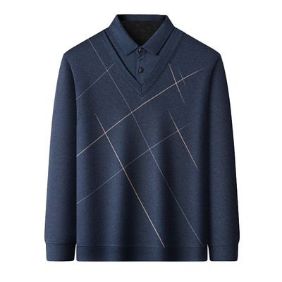 中老年保暖毛衣爸爸冬装加绒加厚