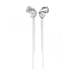 DifferentYoung小众设计师无耳洞耳夹手工耳饰蝴蝶耳环流苏耳骨夹