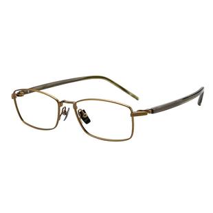 木川146MM眼镜男款近视古铜色长方框超轻纯钛框架可配度数防蓝光