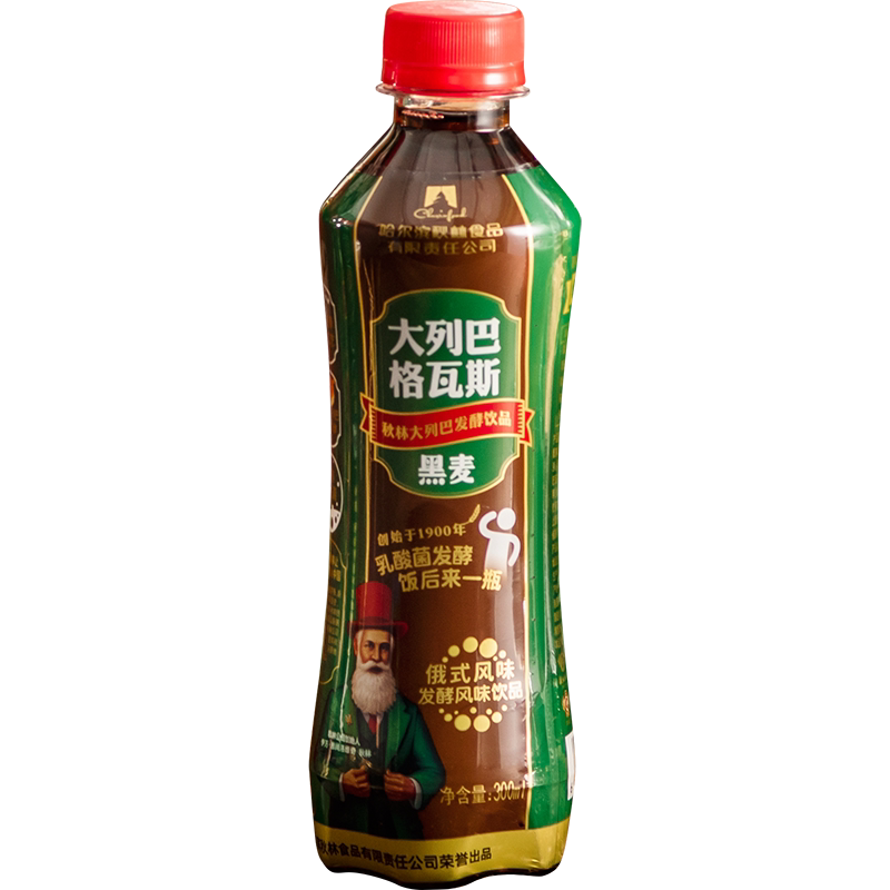 伊雅格瓦斯饮料整箱俄罗斯口味汽水碳酸饮品面包发酵饮料300ml*12
