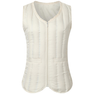 新款冬季无缝羽绒马甲女修身内穿短款贴身保暖羽绒服背心坎肩内胆