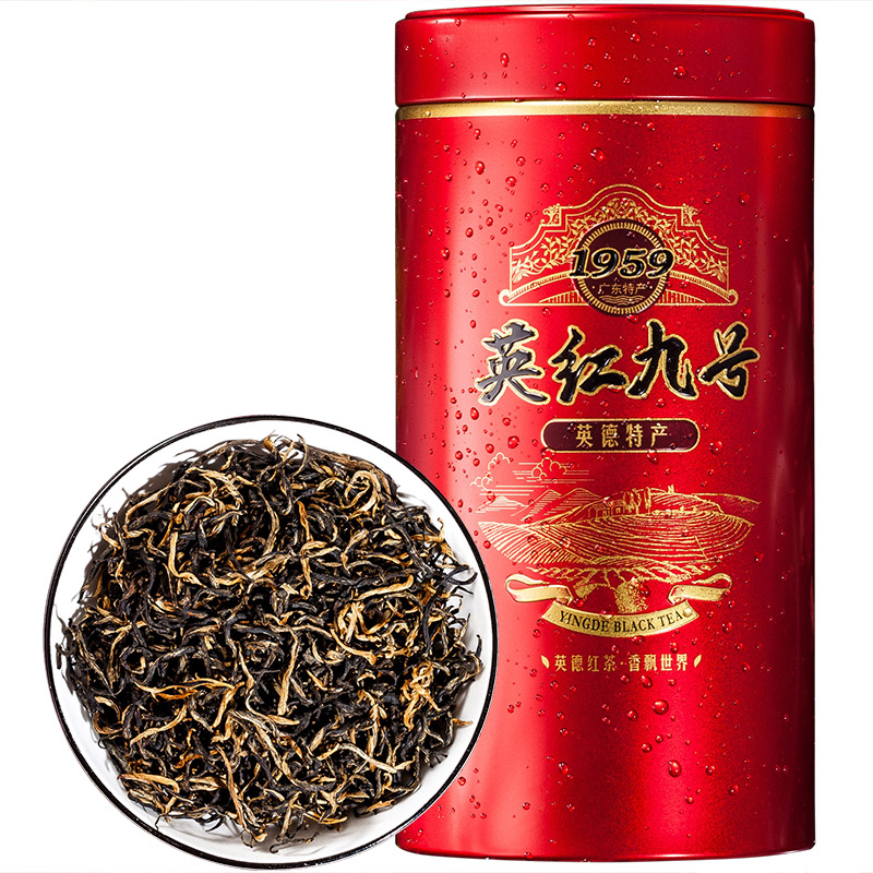 蔗甜香1959英德红茶英红九号特级春新茶叶随里茶集广东特产浓香型