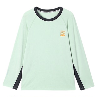 久岁伴儿童秋衣上衣男童女童长袖打底衫秋冬薄款中大童青少年T恤