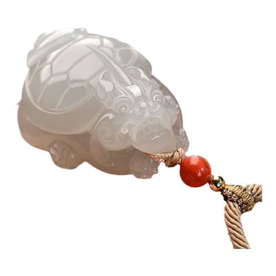 昆玉谣和田玉吊坠龙龟玉坠手把件