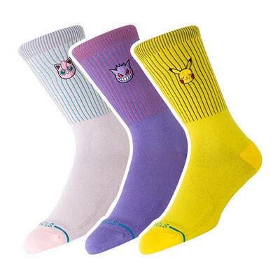 STANCE x POKEMON宝可梦联名礼盒款男女休闲中筒袜春秋潮流袜子