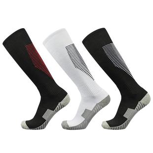 3双 足球袜男士长筒加厚毛巾底防滑高筒专业实战儿童成人运动袜子