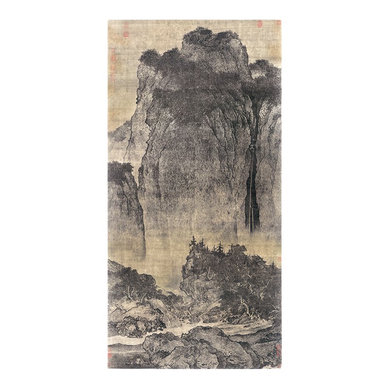 北宋范宽溪山行旅图高清微喷画稿中国高山流水画国画绢本临摹挂画