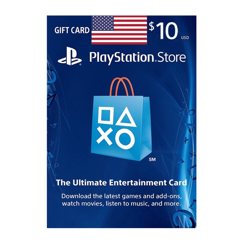 美服PSN10美金充值点卡美国索尼PS Store Gift Card PS4/PS Vita