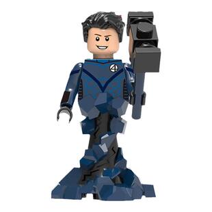 超级英雄石头人神奇先生隐形女侠第三方积木人仔玩具神奇四侠0271