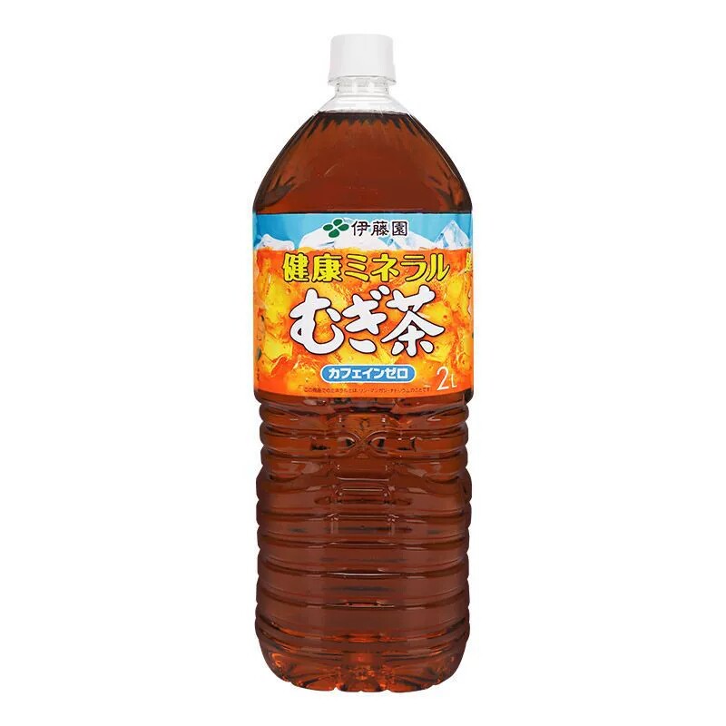 日本进口ITOEN伊藤园大麦/茉莉花茶大瓶无蔗糖茶饮料2L*6瓶装