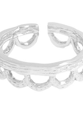 皇冠戒指QIXJ/琪简希纯银韩国女