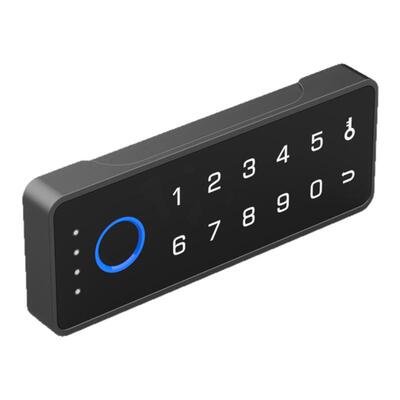 智能免打孔柜子锁指纹抽屉锁对开储物家用柜门暗装隐形电子密码锁