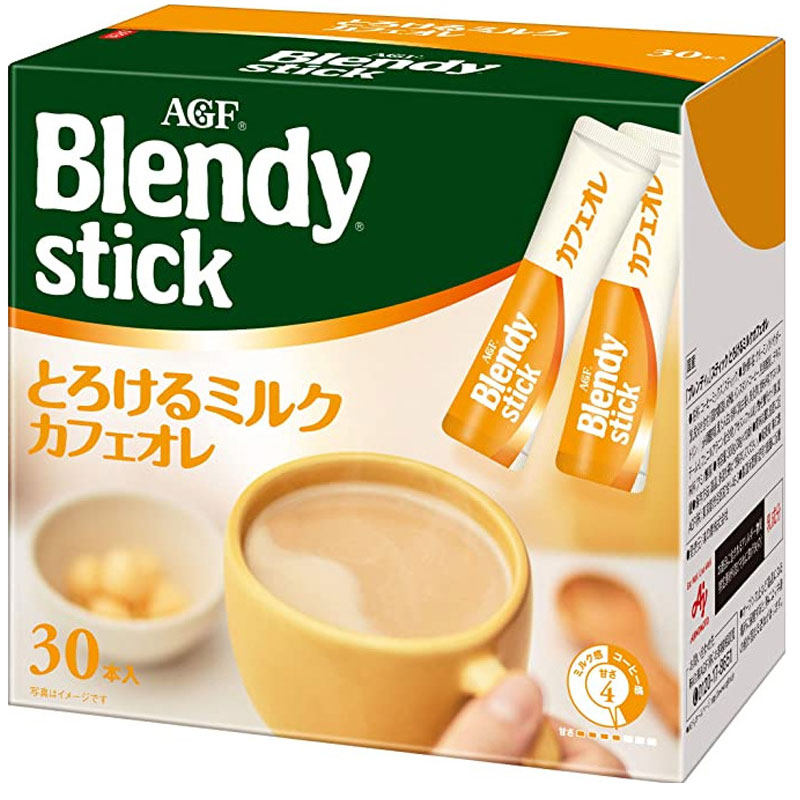 日本进口AGF blendy latory浓厚拿铁牛奶咖啡组合办公室提神奶咖