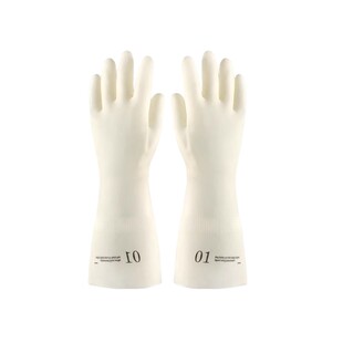 丁腈洗碗手套女家务清洁防水厨房橡胶加绒耐用洗衣服加厚加长乳胶