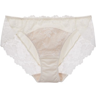 PEACH JOHN/蜜桃派云朵包裹蕾丝低腰内裤透气清爽柔软棉质底档