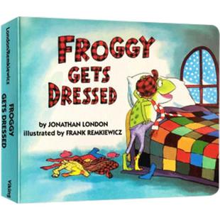 送音频英文原版绘本Froggy let's Gets Dressed教孩子学会穿衣服青蛙弗洛格吴敏兰书单美国100本阅读书单绘本123纸板书3-6岁