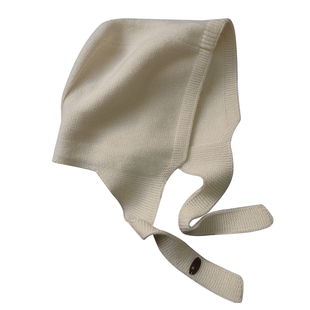 韩系新款简约纯色帽子围巾一体包头帽女秋冬季百搭时尚绑带针织帽