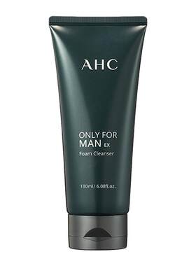AHC男士专用洗面奶180ml深层清洁控油青少年洁面乳官方旗舰店正品