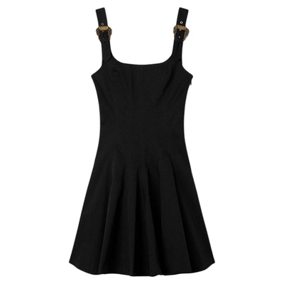 【新品】VERSACE JEANS COUTURE 女士喇叭迷你连衣裙