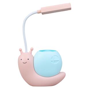 学生可爱小蜗牛护眼书桌台灯写字照明灯usb充电男女生夜灯小笔筒
