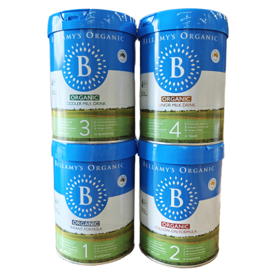 澳洲贝拉米经典蓝罐一二段牛奶粉