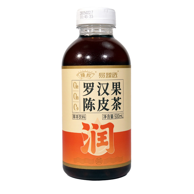 罗汉果陈皮茶原味0糖500mlX6瓶