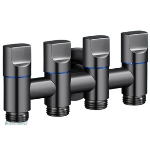 一进角阀四通洗衣机水龙头专用三出分水器分水阀家用加长自动滴水