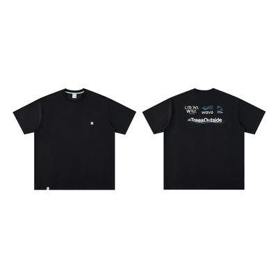 7A抗菌凉感抗皱视觉组合印花T恤