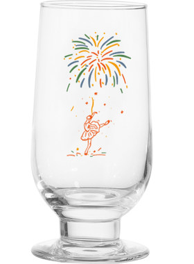 原创遇冷变色焰舞烟花玻璃杯