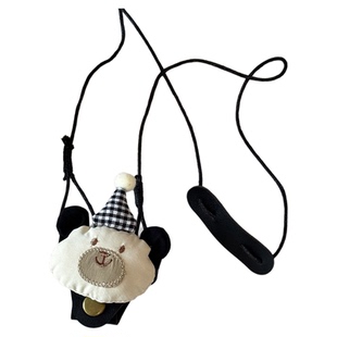 博主同款可爱腊肠狗墨镜夹项链女秋冬长款便携收纳挂脖毛衣链配饰