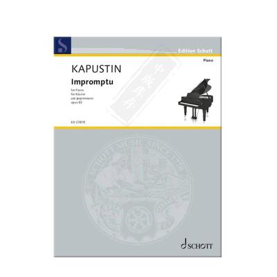 卡普斯汀即兴曲op83钢琴