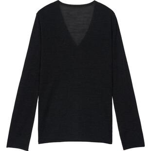 素然ZUCZUG 4M36 秋季女士羊毛V领微松毛衣