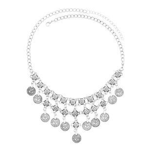 苗族民族风钱币流苏额头链头饰耳环云南苗疆苗银项链古风发饰饰品