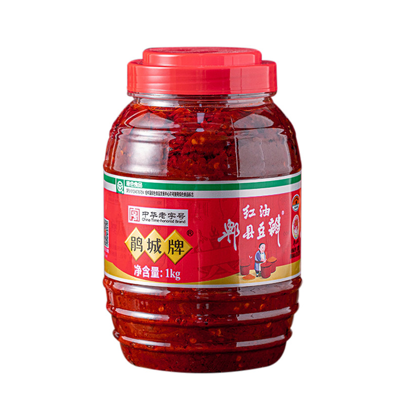 鹃城牌郫县红油豆瓣酱商用1kg