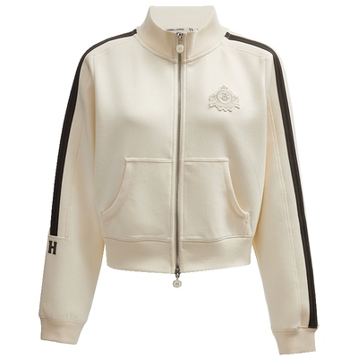 SEASONHIGH立领拉链刺绣拼接卫衣