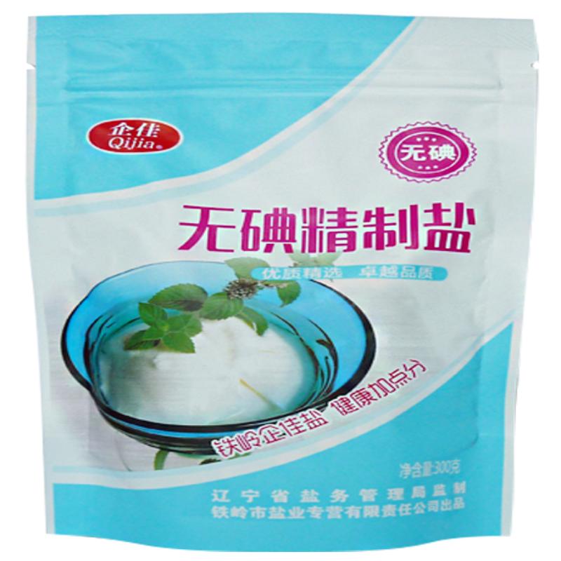 企佳不加碘无碘盐整箱食用盐批发