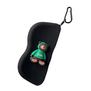 2025夏新品smile卫衣熊太阳镜墨镜便携眼镜收纳包眼镜盒便携男女