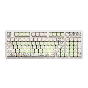 奶绿熊猫键帽moa高度热升华适配s99 vgn98黑吉蛇 腹灵 艾石头 等