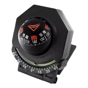户外车载指南球高精度车用指南针便携夜光汽车坡度仪多功能指北针