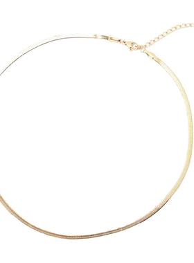 周雨彤庄洁同款项链蛇骨链