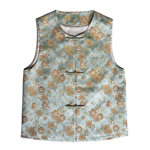 沁月新中式国风100桑蚕丝非遗宋锦【锦云间-一举夺魁】高端马甲