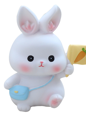可爱小兔子摆件桌面治愈系装饰品