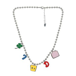 Dangerouspeople薛之谦dsp时尚潮牌配饰多巴胺金属滴油挂坠项链