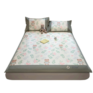 席子冰丝凉席三件套2026新款草席藤席a类母婴级床笠空调席可机洗