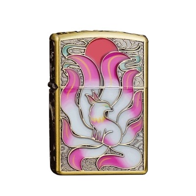 青铜夜光九尾狐打火机