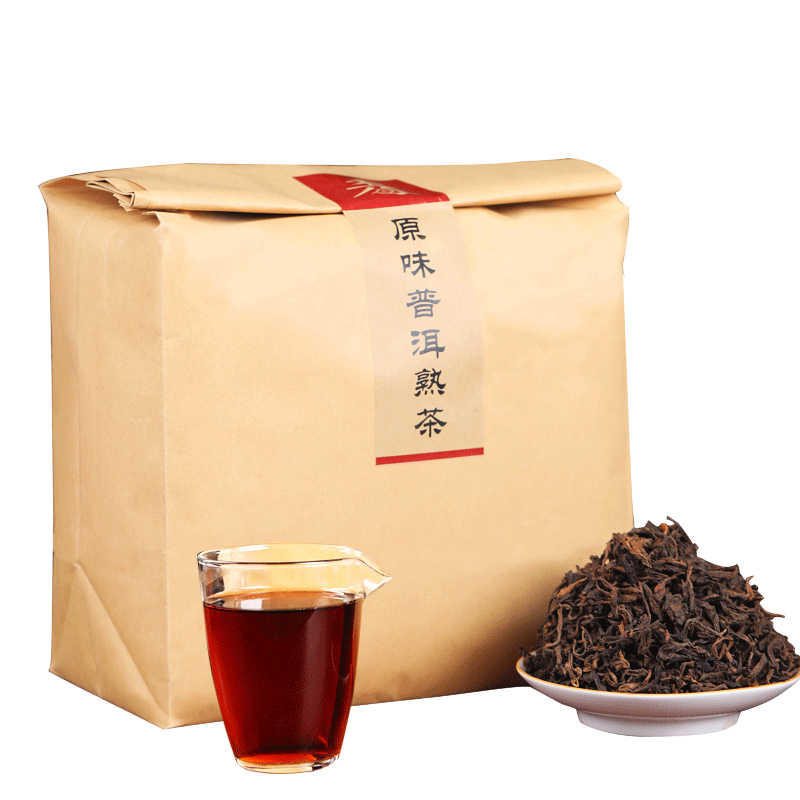 厂家冲量1000g 秀沏茶叶云南普洱茶熟茶散茶勐海熟普散装好喝甘甜