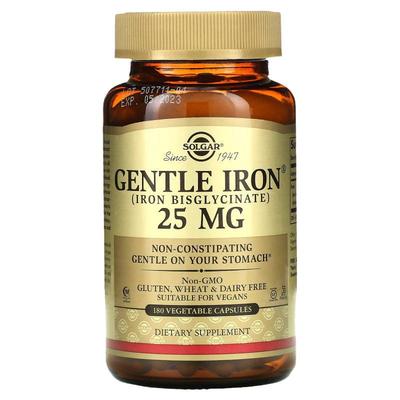 索尔加Solgar温和补铁双甘氨酸铁无刺激膳食补铁剂血液健康帮助