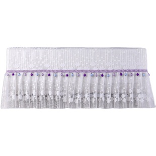 新款开机不取挂机空调罩全包防尘套蕾丝家用壁挂全包挡风帘遮风